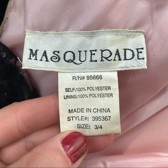 Strapless Black Sequined Dress - Picture 5 of 5